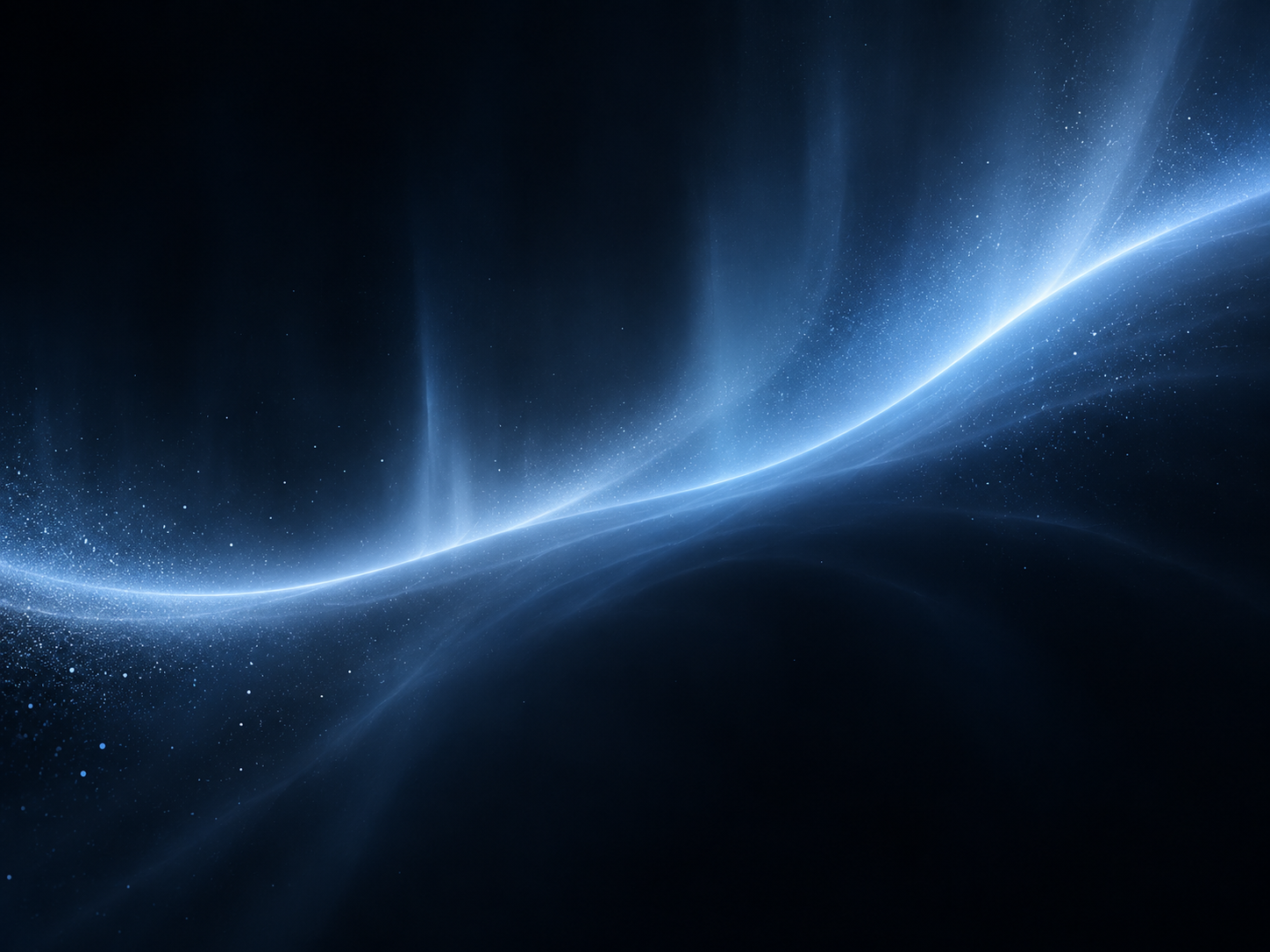 Flowing landscape composed of data points